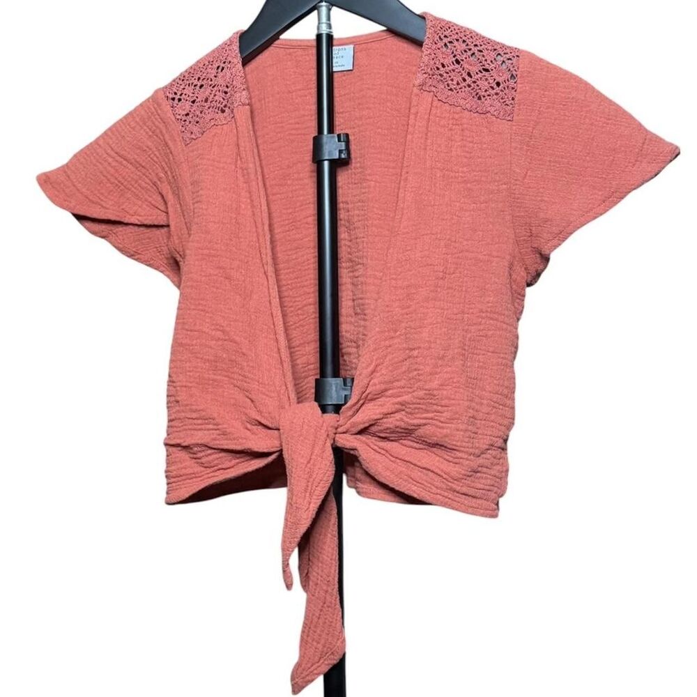 Unbranded Women's Orange and Pink Crop-top
